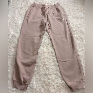Women’s pink Champion Sweatpants